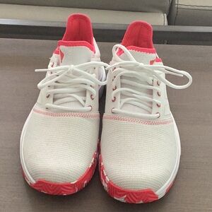 adidas Women's Athletic Shoes - White and Red